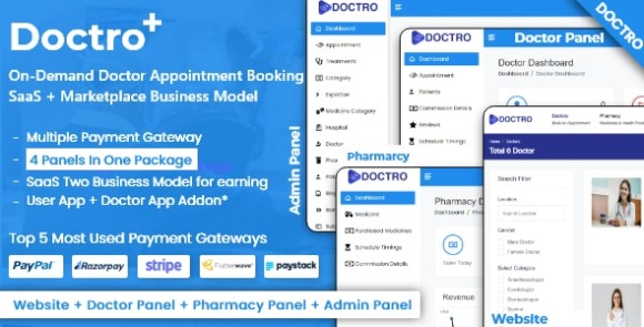 On-Demand Doctor v1.0 Nulled – Appointment Booking SaaS Marketplace Business Model Source