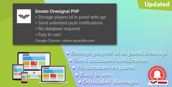OneSignal v1.5 Nulled – PHP Push Notification Panel Script