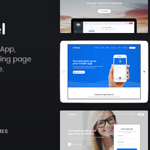 Redel v1.7.2 Nulled – Responsive App Landing WordPress Theme