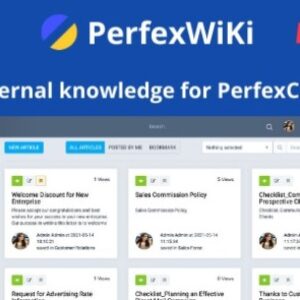 PerfexWiki v1.0.3 Nulled – Internal knowledge for Perfex CRM Addon