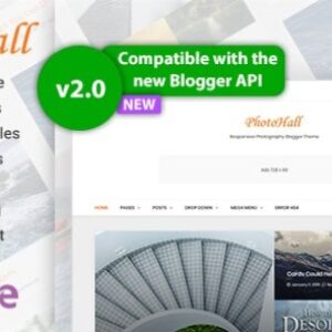 PhotoHall v2.1 Nulled – Responsive Photography Blogger Theme Free