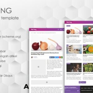 PinkTong Nulled – High Speed News Magazine Blogger Template v1.4