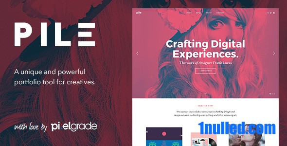 PILE v2.5.1 Nulled - An Uncoventional WordPress Portfolio Theme
