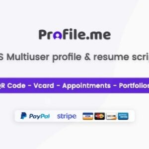 Profile.me v2.2 – SaaS Multiuser Profile Resume & Vcard Script Nulled