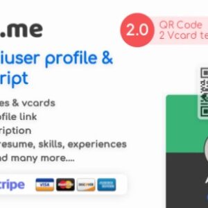 Profile.me v2.0 – Saas Multiuser Profile Resume & Vcard Script Nulled