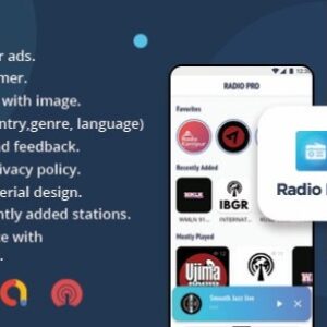 Radio Pro v2.0 Nulled – Multi-station Radio App with Admin Panel Source Code