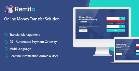 Remito v3.0.1 Nulled – Online Money Transfer Solution PHP Script