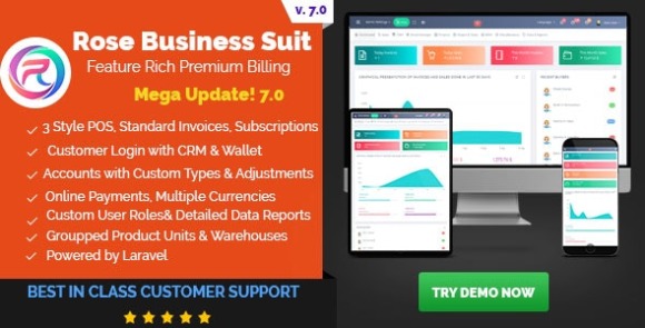 Rose Business Suite v7.0 Nulled – Accounting, CRM and POS Software