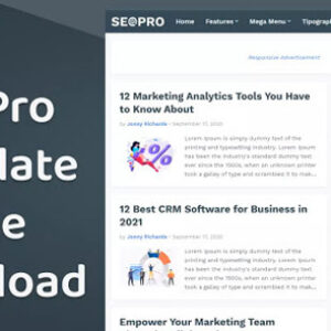SeoPro v1.4.0 Nulled – (Premium) Responsive Blogger Template