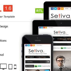 Setiva v1.6 Nulled – Responsive Magazine Blogger Template Free