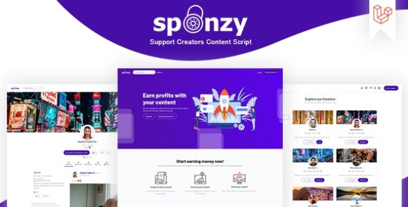 Sponzy v4.1 Nulled – Support Creators Content Script Free