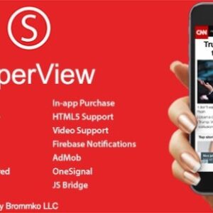 SuperView v3.1.0 Nulled – WebView App for iOS with Push Notification, AdMob, In-app Purchase App Source