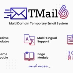 TMail v6.8.2 – Multi Domain Temporary Email System Nulled Script