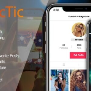TicTic v3.0.3 Nulled – Android Media App for Creating and Sharing Short Videos App Source Code