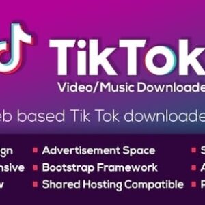 TikTok Video and Music Downloader with no Watermark v1.3 Nulled Script