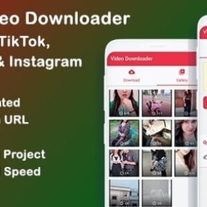 Tiktok, Facebook, Instagram Video Downloader App Source Code