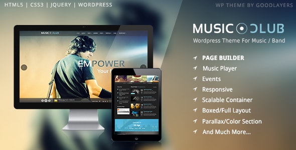 Music Club v1.9.0 Nulled - Band | Party Wordpress