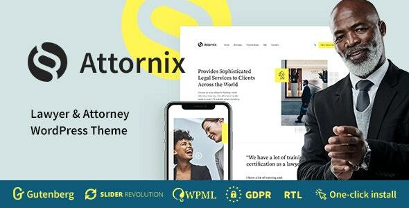 Attornix v1.1.1 Nulled - Lawyer WordPress Theme