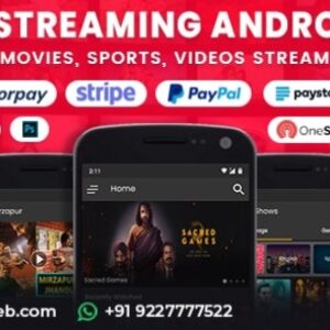 Video Streaming Android App v1.3 (TV Shows, Movies, Sports, Videos Streaming, Live TV) App Source Code