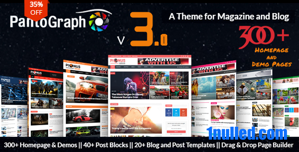 PantoGraph v6.6.0 Nulled - Newspaper Magazine Theme