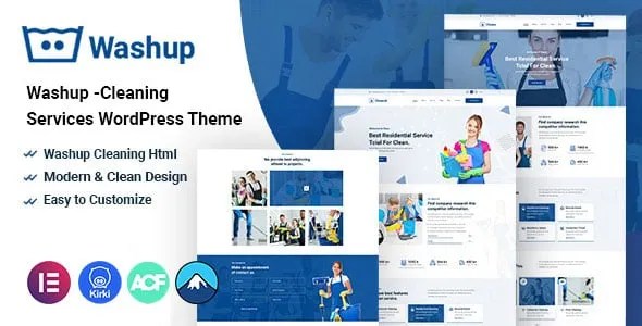 Washup v1.0.0 – Cleaning Services WordPress Theme