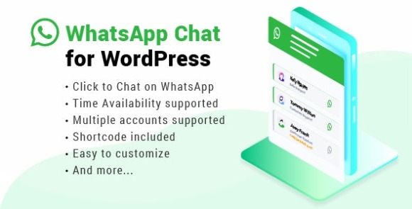 WhatsApp Chat for WordPress v3.1.9 Nulled – WP Plugin