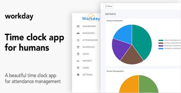 Workday v1.6 Nulled – A Time Clock Application For Employees Script