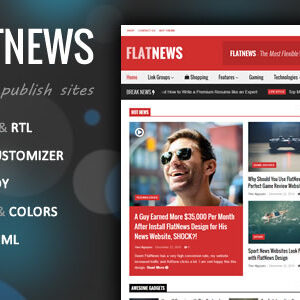 FlatNews v5.7 – Responsive Magazine WordPress Theme