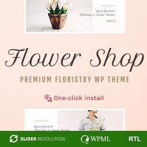 Flower Shop v1.2.0 Nulled – Florist Boutique & Decoration Store WordPress Theme