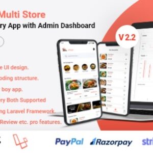 eFood v2.2 Nulled – Food Delivery App with Laravel Admin Panel + Delivery Man App Source Code