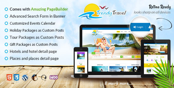 Trendy Travel v6.0 Nulled - Multipurpose Tour Package WP Theme