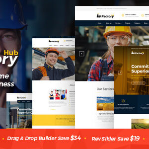 Factory HUB v1.4.1 Nulled – Industry / Factory / Engineering Theme