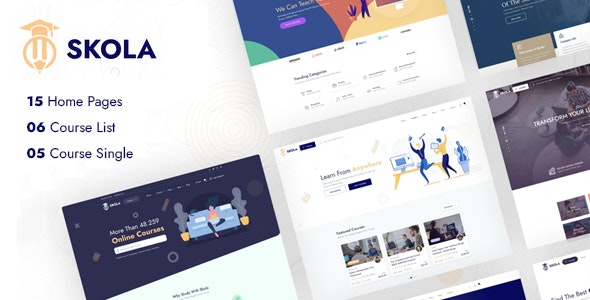 Skola v1.0.21 Nulled - LMS Online Courses WordPress Theme
