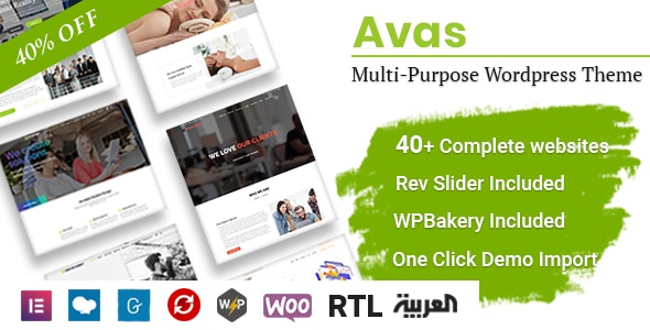 Avas v6.3.28 Nulled - Multi-Purpose WordPress Theme