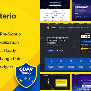 Crypterio v2.4.10 Nulled – ICO and Cryptocurrency WordPress Theme