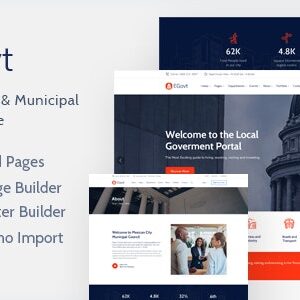 EGovt v1.3.5 Nulled – City Government WordPress Theme