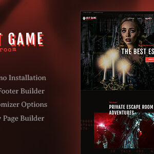Exit Game v1.3.0 Nulled – Real-Life Room Escape WordPress Theme