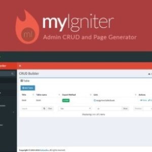 myIgniter v4.0.4 Nulled – Admin CRUD and Page Generator PHP Script