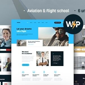 Winger v1.0.12 Nulled – Aviation & Flight School WordPress Theme