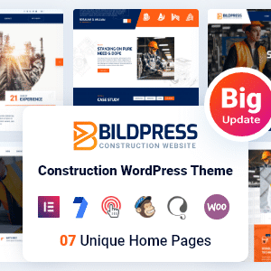 BildPress v1.3.3 Nulled – Construction WordPress Theme + RTL