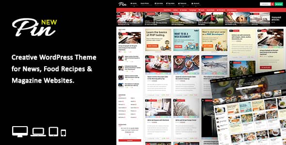 Pin v6.9 Nulled - Pinterest Style / Personal Masonry Theme
