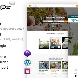 WeddingDir v1.1.8 Nulled – Directory Listing WordPress Theme