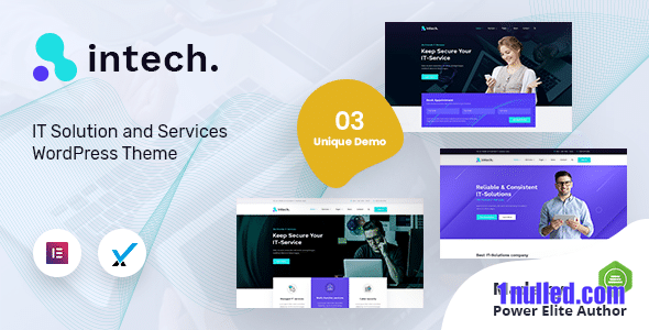 Intech v1.9 Nulled - IT Solutions Company WordPress Theme