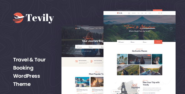 Tevily v1.2.4 Nulled - Travel & Tour Booking WordPress Theme
