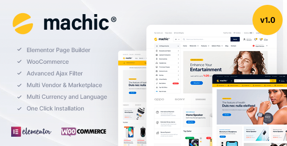 Machic v1.2.9 Nulled - Electronics Store WooCommerce Theme