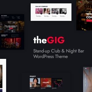 The Gig v1.9.0 Nulled – Stand-up Club & Night Bar WordPress Theme