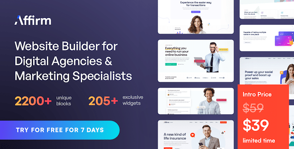 Affirm v3.0.10 Nulled - Marketing & Digital Agency WordPress Theme