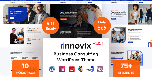 Innovix v1.0.5 Nulled - Business Consulting WordPress Theme