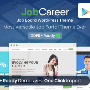 JobCareer v6.2 Nulled – Job Board Responsive WordPress Theme