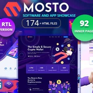 Mosto v4.4 Nulled – App landing page